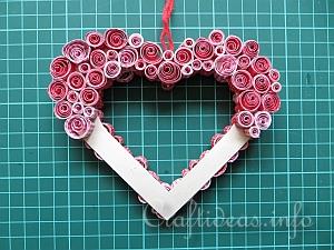 Quilled Paper Heart Decoration Tutorial 4