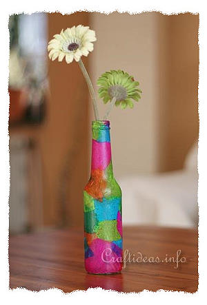 Váza használt üvegből