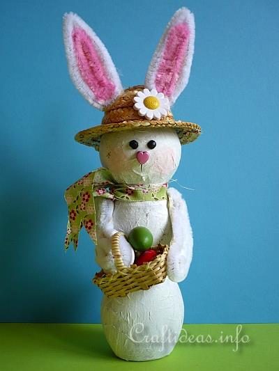 Recycling Craft - Bottle Easter Bunny