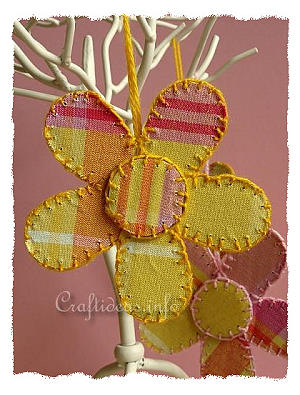 Recycling Craft - Cardboard and Fabric Flowers 
