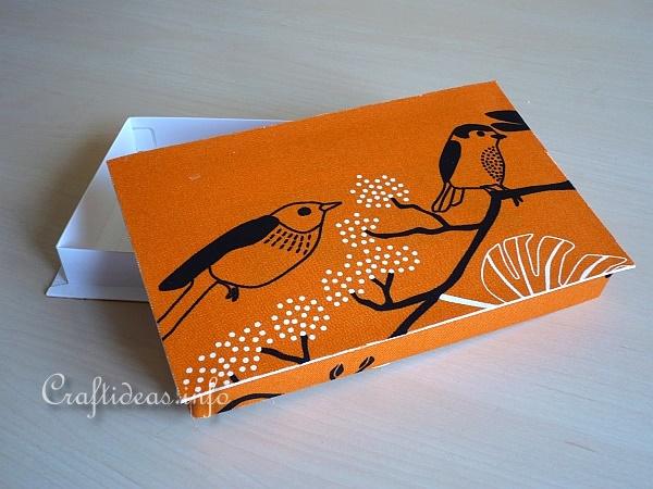 Recycling Craft - Fabric Covered Box