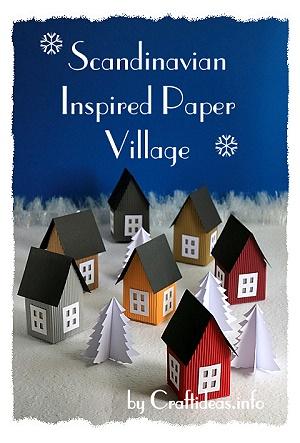 Scandinavian Inspired Paper Village
