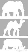 Silhouette Templates - African Animals 100