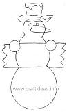 Pattern for Wood Snowman