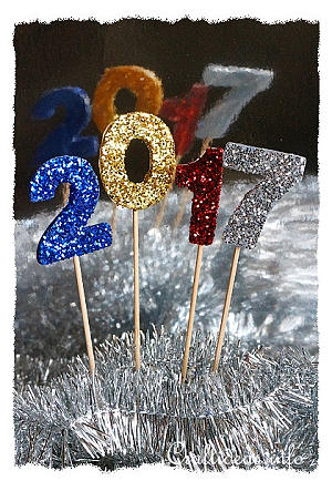 Sparkly 2017 Decoration for New Year's Eve 