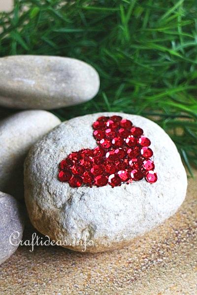 Sparkly Heart Paperweight