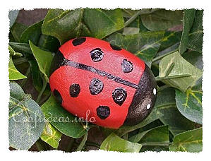 Spring Craft - Rock Lady Bug 