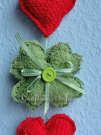 St. Patrick's Day Craft - Shamrock and Hearts Decoration 2