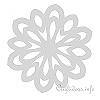Stained Glass Snowflake Template 1 
