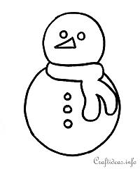 Stained Glass Snowman Template
