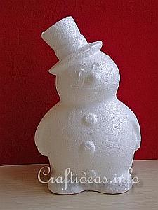 Styrofoam Snowman