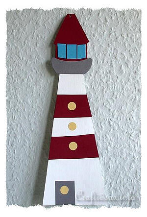 Summer Paper Craft - Paper Lighthouse 
