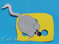 Summer Paper Craft for Kids - Mouse with its Cheese