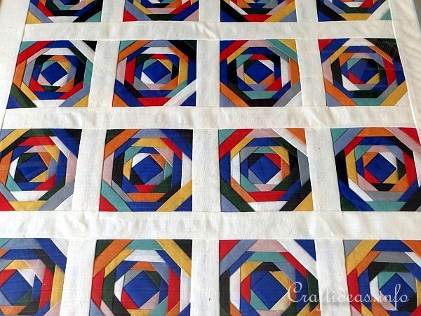 Summer Patchwork Sewing Idea - Colorful Swirls Patchwork Picture 3