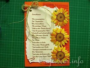 Sunflower Card 14