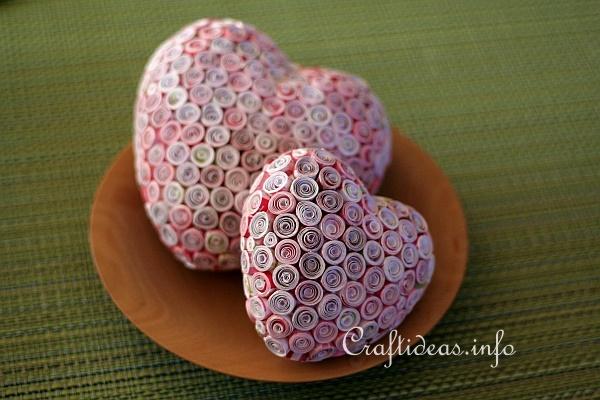 Valentine's Day Craft - Quilling - Paper Hearts 2