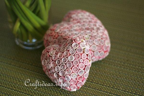 Valentine's Day Craft - Quilling - Paper Hearts 3