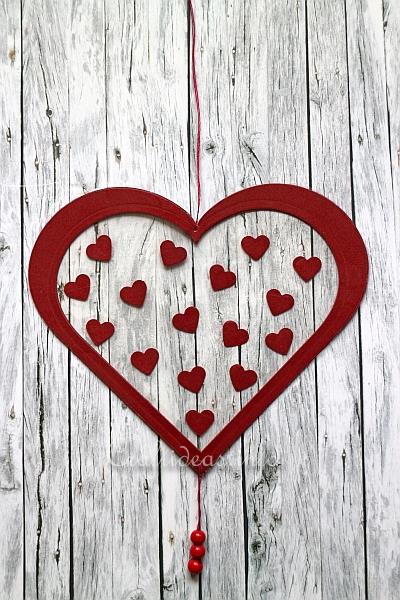 Valentine's Day Craft - Transparent Heart Window Decoration 2