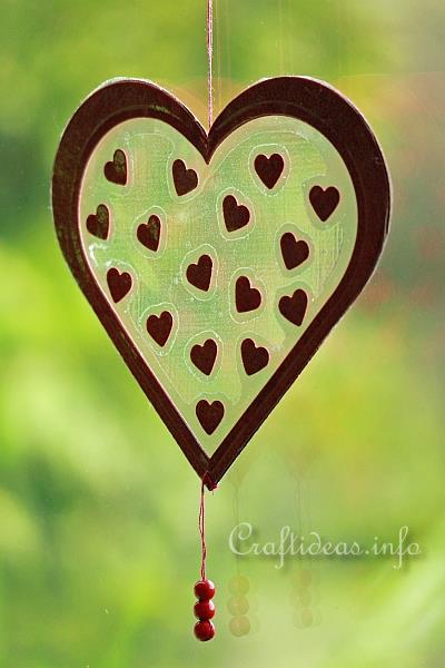 Valentine's Day Craft - Transparent Heart Window Decoration 3