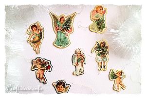 Vintage Angels Tags or Tree Ornaments 300