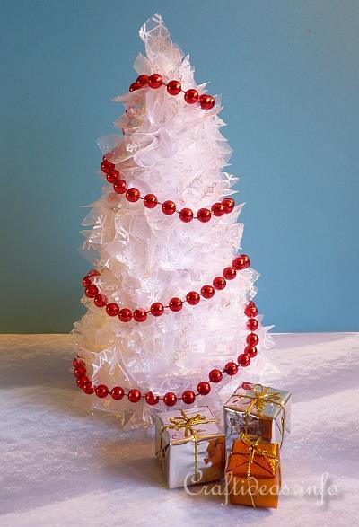 White Cone Christmas Tree