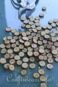 Wood Slice Cone Tree Tutorial 1