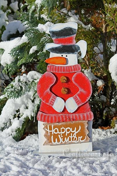 Wooden Snowman - Snowflakes for Sale