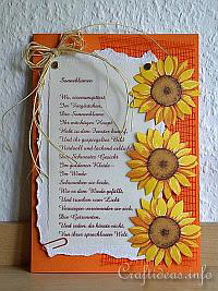 Birthday Card - Greeting Card - Sunflower Card for All Occasions 